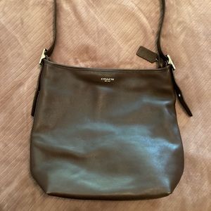 Brown leather Coach bag